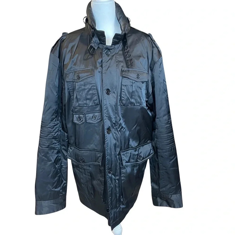 DIME satiny black men’s jacket XL